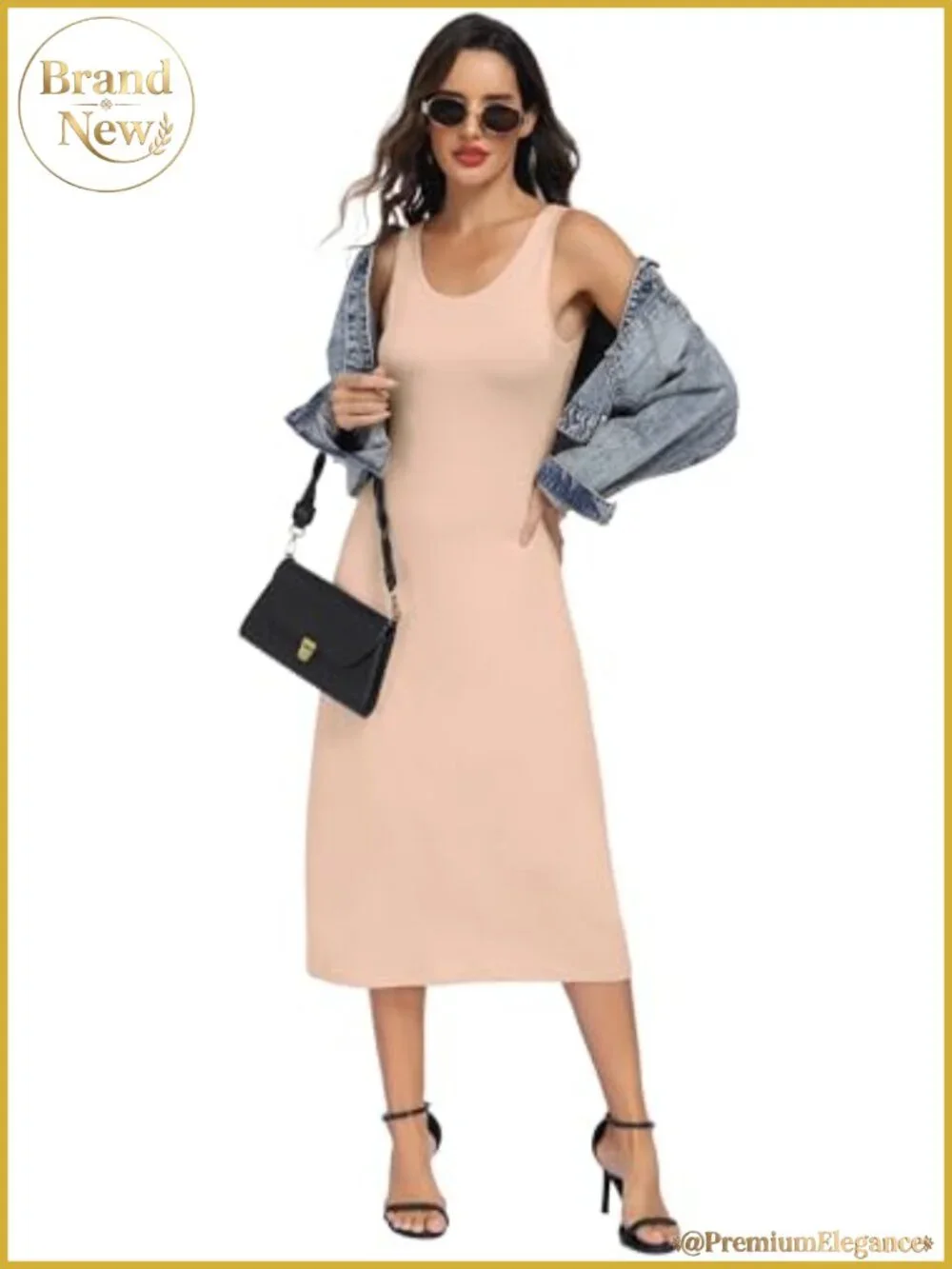 Women's Full Slip Dress Tank Top Long Underdress Soft Sleeveless Nightgown